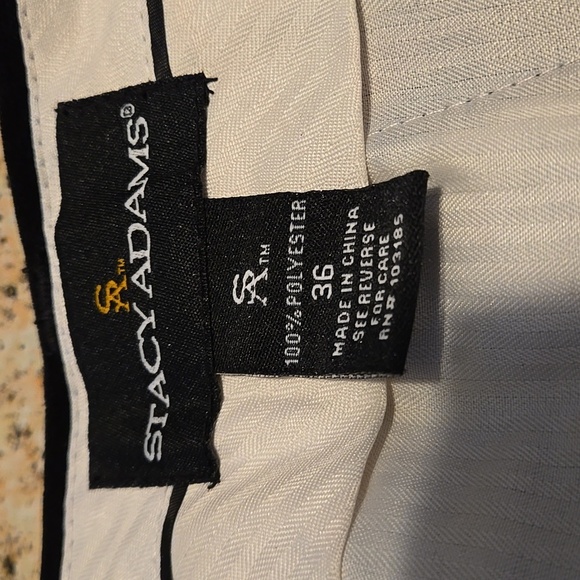 Stacy Adams Black Velvety Corduroy Pants Cuffs & Pleated Wide Leg Men's 36Wx26L - Picture 6 of 11